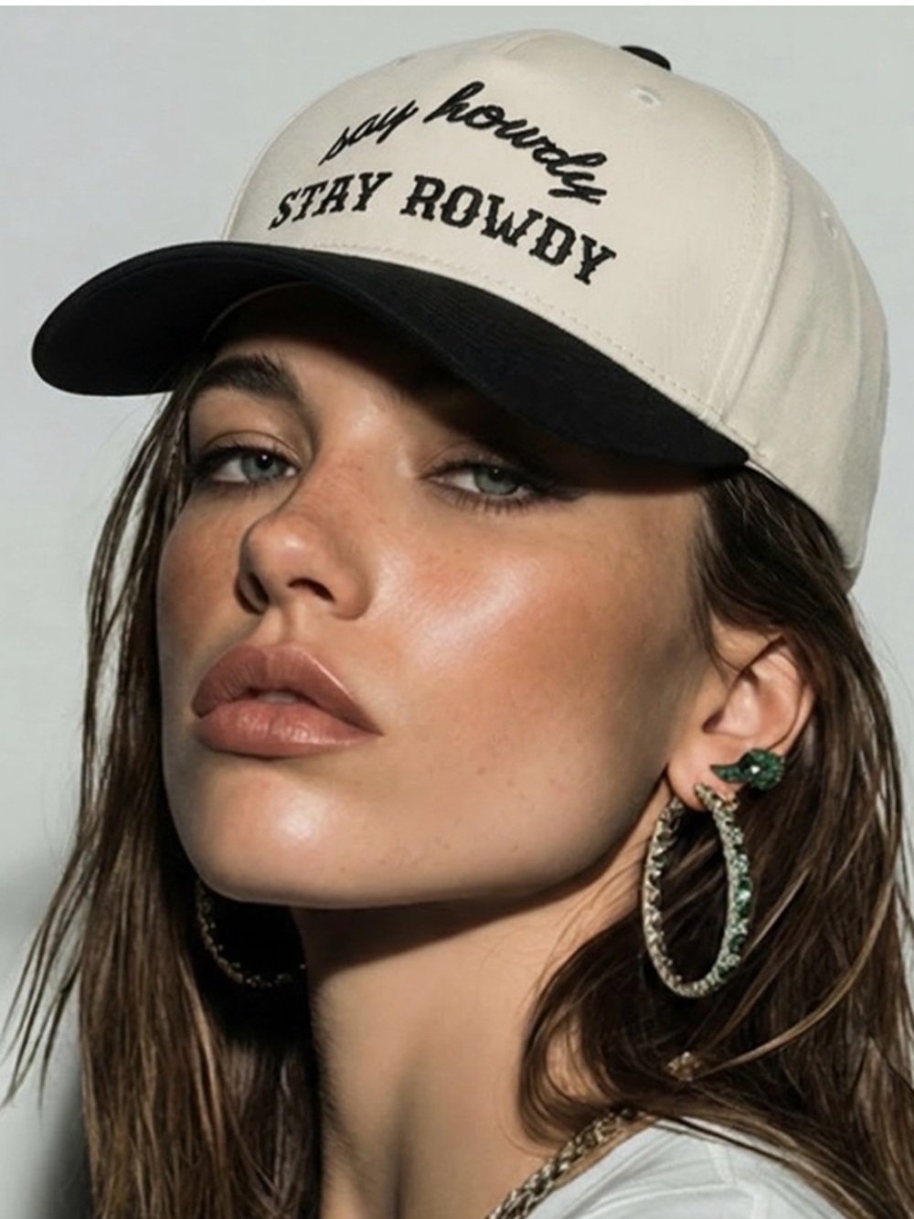 Black And White Baseball Cap F 020